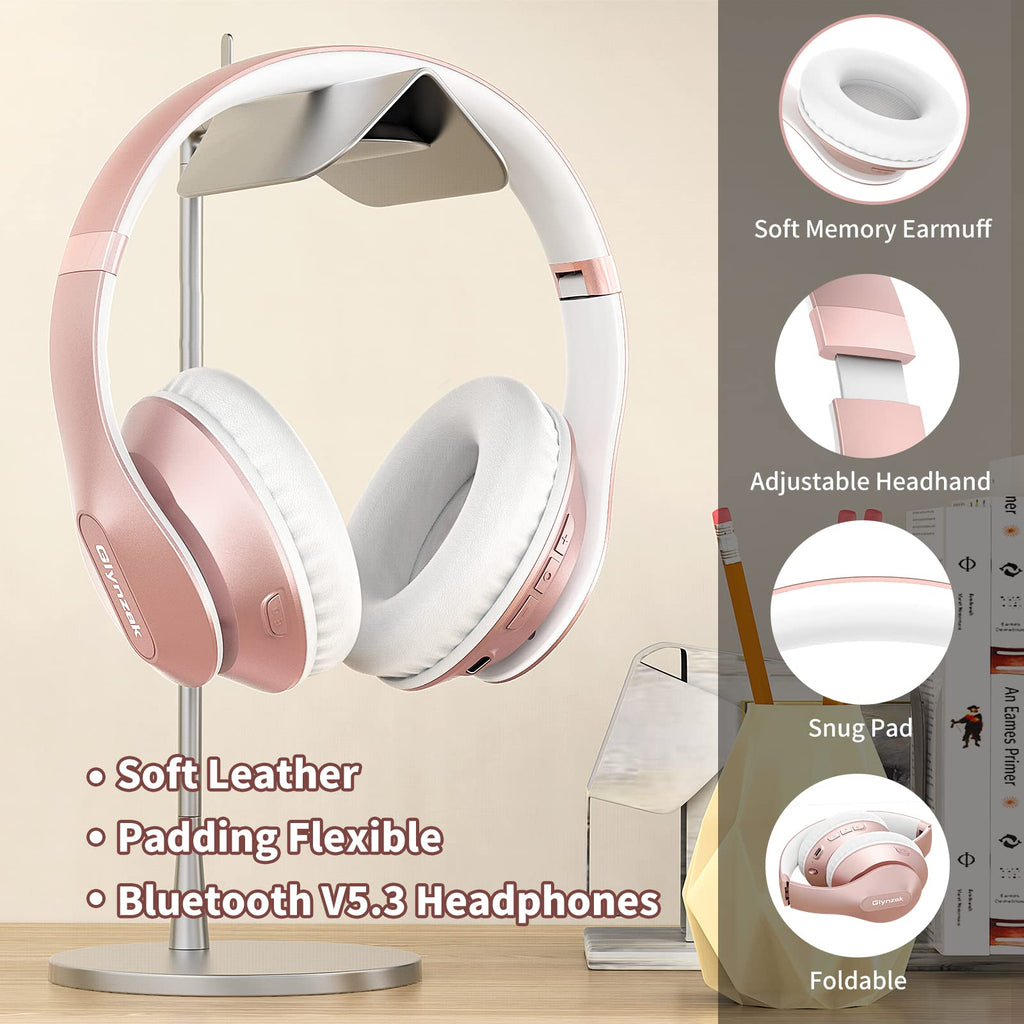 Glynzak Wireless Bluetooth Headphones Over Ear V6.0