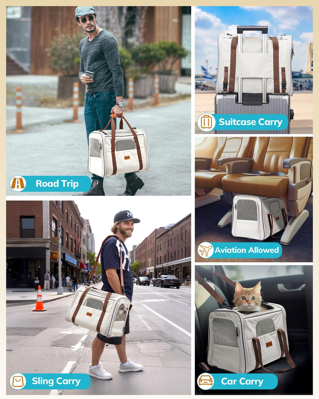 Morpilot Pet Travel Cat Carrier