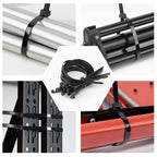 XINGO 24 inch Black Long Zip Ties Heavy Duty 300 PCS, 200LBS Ultra Strong Plastic Wire (additional view 5)