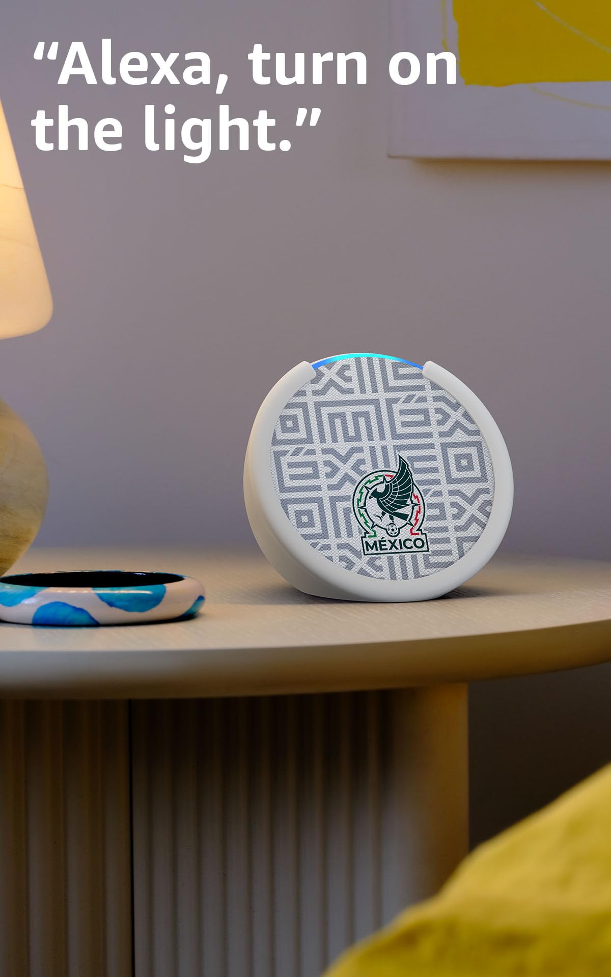 Amazon Echo Pop (newest model) - Mexico (White) view 3