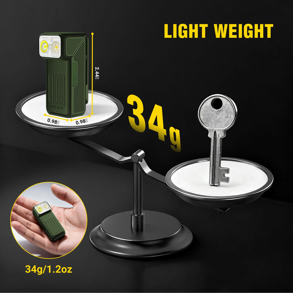 Yaklim Running Lights for Runners - Olive view 3