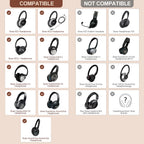 Aurivor Replacement Ear Pads for Bose QuietComfort QC35 QC25 QC15 QC2 Headphones - Coffee-Black view 1