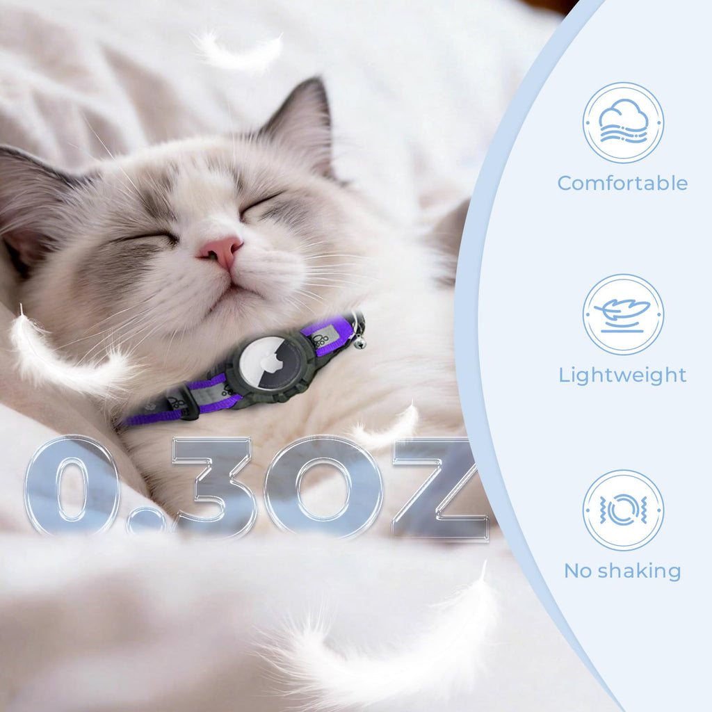 AirTag Cat Collar, Reflective Cat