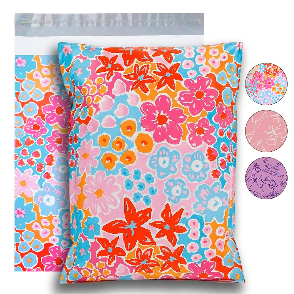 POLYSELLS Poly Mailers - Flowers / 6"x9" 100 PCS view 8