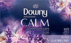 Downy Fabric Softener Sheets, Botanical Mist, 105 Ct, Pack of 2