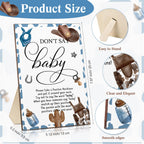 Geetery 51 Pcs Baby Shower Game Pacifier Necklace - Blue / Cowboy view 1