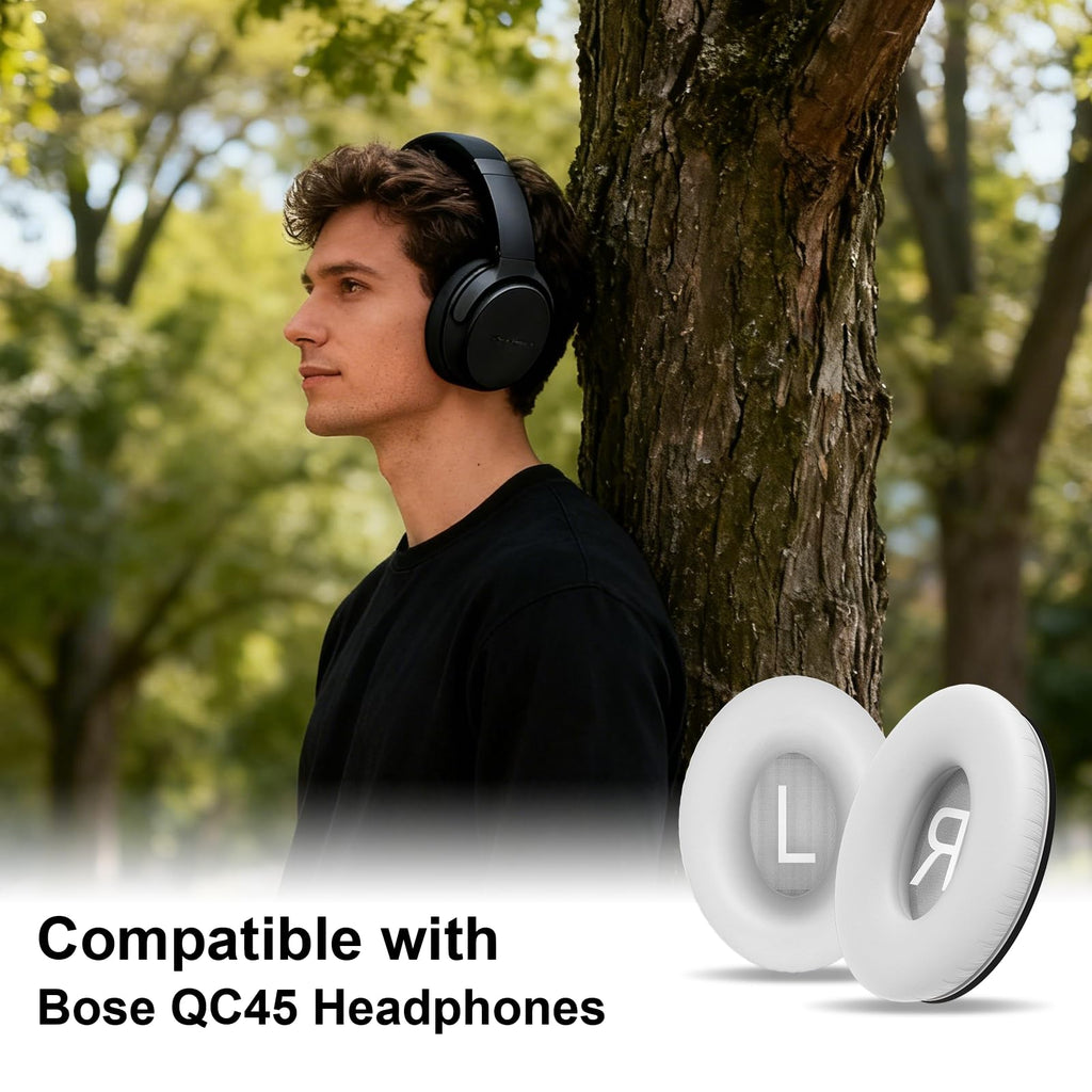 L LTGEM Replacement Ear Pads for Bose QC45 Headphones - view 6