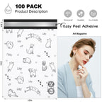 JinRuiKJ Poly Mailers - Naughty Cat-White / 10x13'' - 100 Pack view 1
