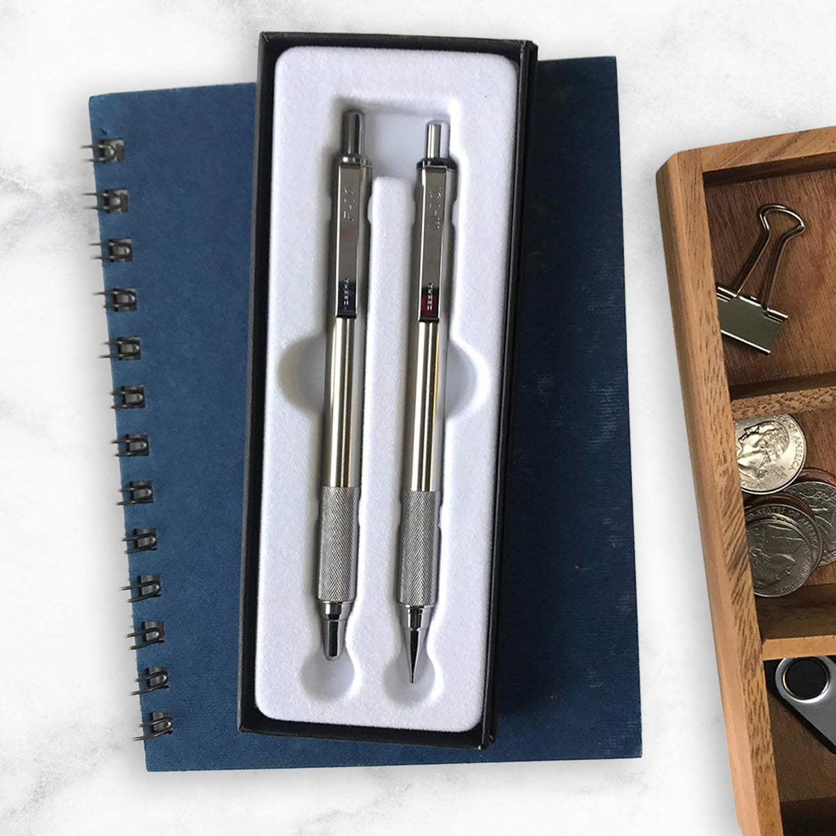 Zebra Pen STEEL Tactical M-701 & F-701 Set, HB 0.7mm, Black Ink 0.8mm, 2-Pk (additional view 2)