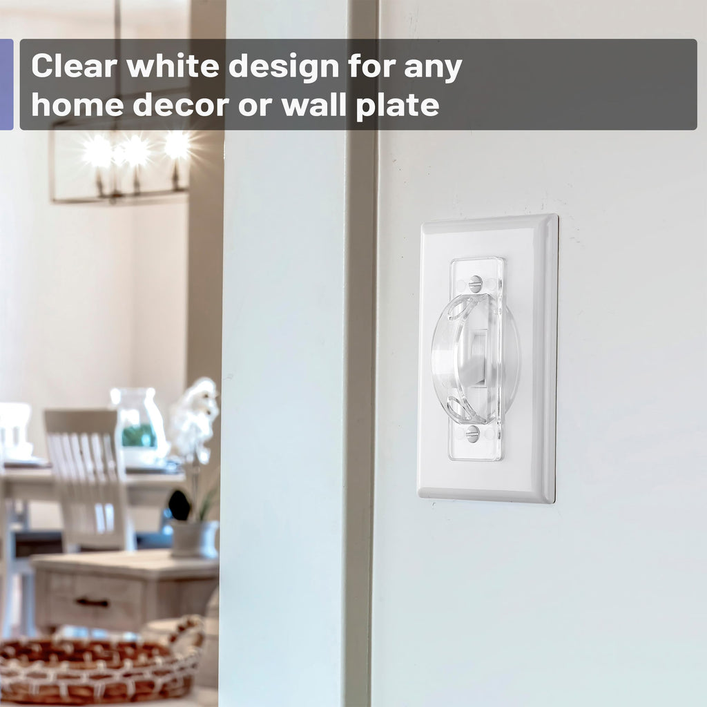 Bates Choice Bates- Light Switch Guard Cover, 6 Pack, Clear, Toggle Switch Cover, Light Switch Blocker (LSG6)