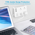 Power Strip, 4 Flat Plug