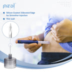 Medt Fine Insulin Pen Needles 32G 4mm - 48 Boxes of 100 Ct Bulk (Pack of 48)