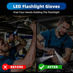MOIPEJO LED Flashlight Gloves - Rock Gray view 2