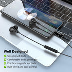 USB C Headphones for iPhone 18 Pro Max 17 16 15/Galaxy S26 FE Wired Earbuds - Black view 5