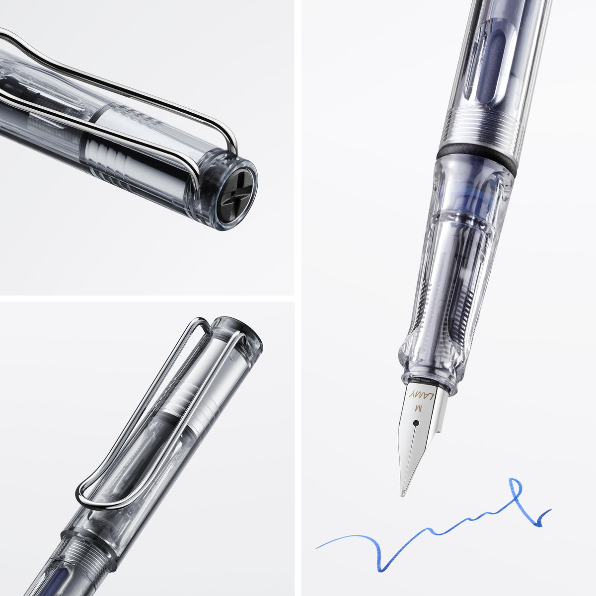 Lamy Fountain Pen with ergonomic grip & polished steel nib - vista / Medium Nib view 1
