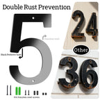 Ya_chtttwo 2" Stainless Steel Floating House letters, Metal Letters, House Address Letter for Outside, Modern Black