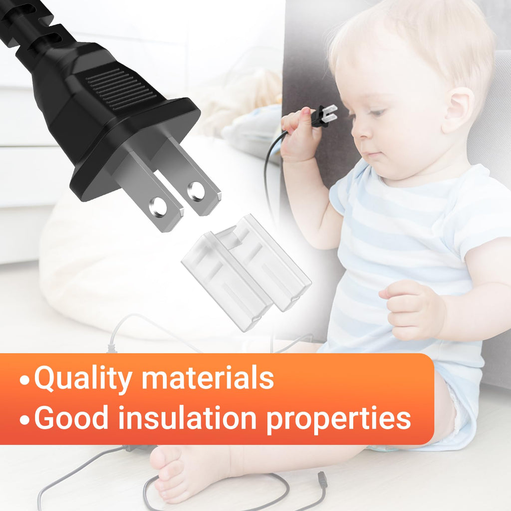 10Pcs Phone Charger Plug Cover 2 Pin Power Plug Power Inlet Cover,Outlet Baby Proof Cover (additional view 6)