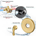 FROPO Shower Tub Faucet - Brushed Gold view 5