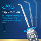 Waterpik Cordless Advanced Water Flosser for Teeth - Gray view 5