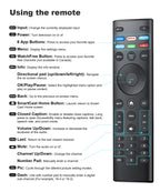 vtinvan for Vizio smart tv Remote Replacement,Compatible with vizio Smart TV
