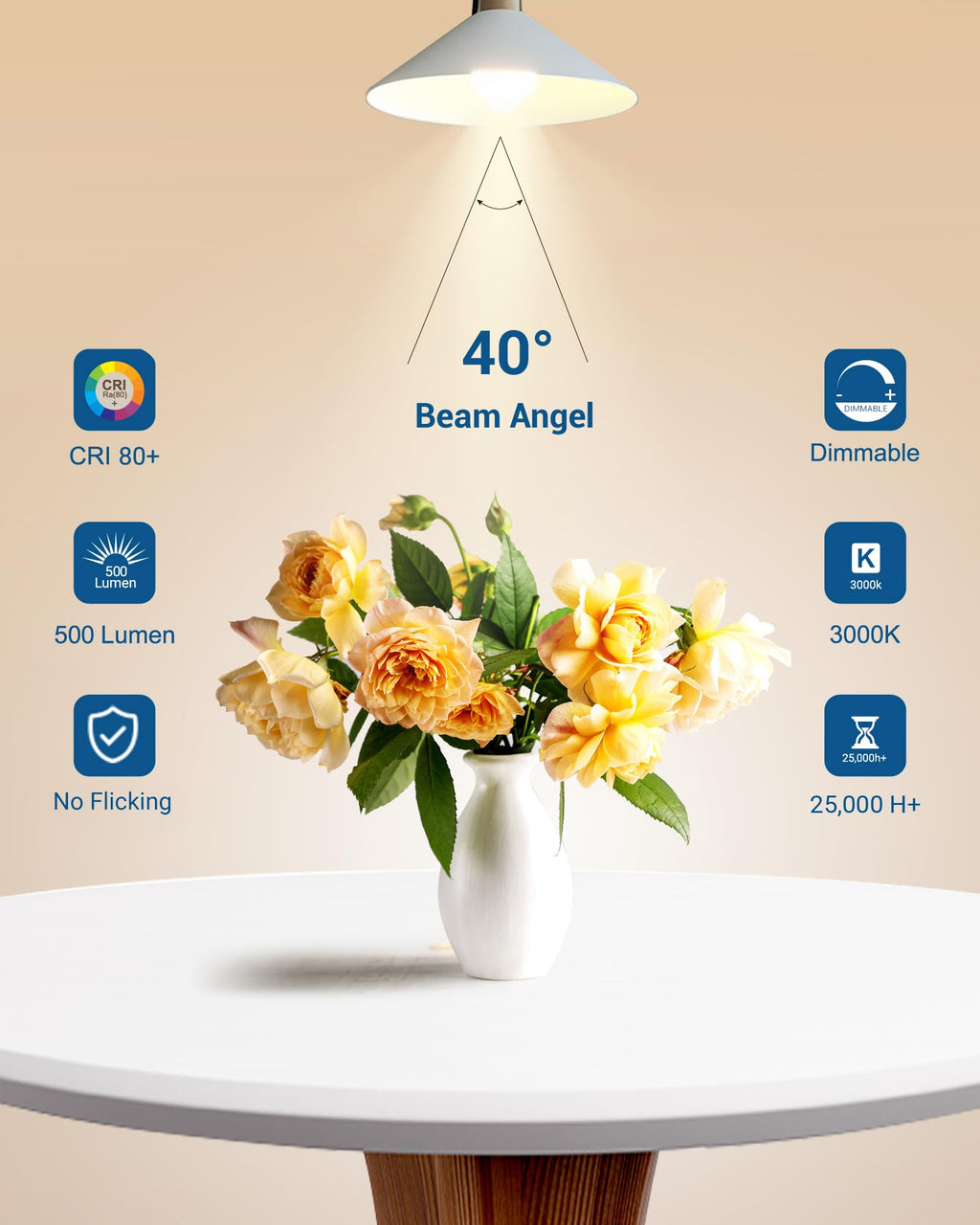 DEWENWILS GU10 LED Bulb Dimmable - 3000k Warmwhite view 2