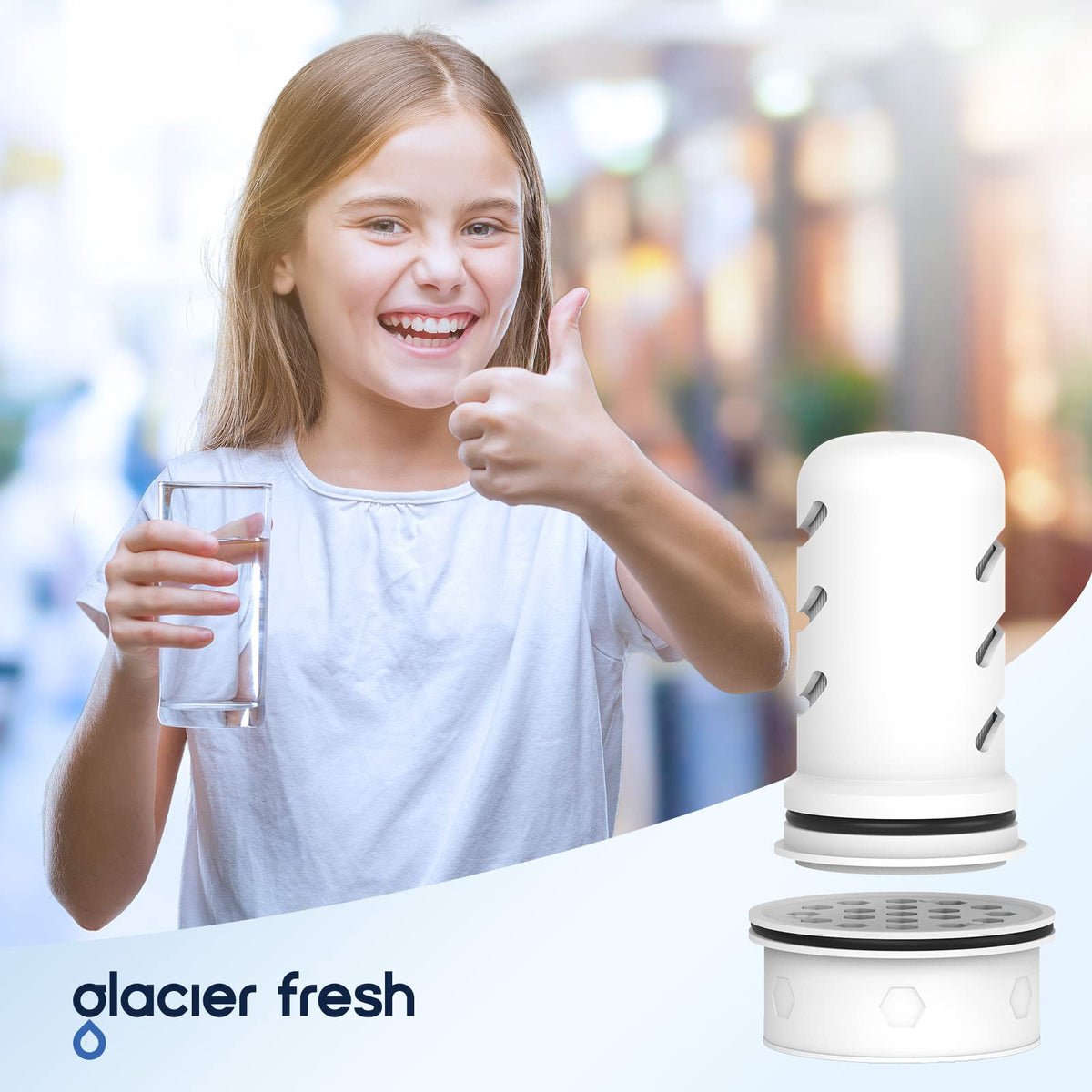 GLACIER FRESH Pitcher Filters Compatible with LifeStraw, Carbon+Ion 1+2 (additional view 6)