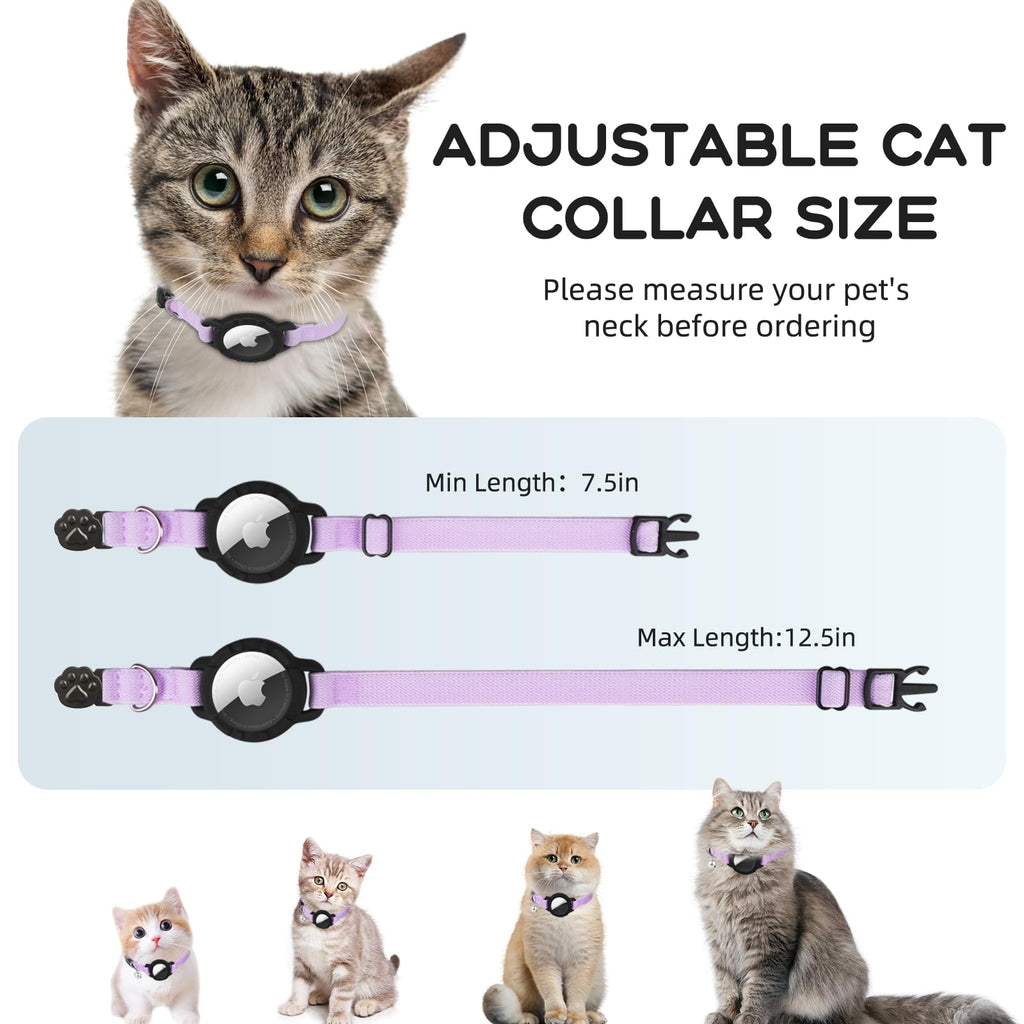 AirTag Cat Collars, Stretchy Collar