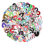 GEEHUA 120pcs Question Mark Stickers, Question Mark Waterproof Self Adhesive Vinyl Stickers for Question Marks Decal (Pack of 120)