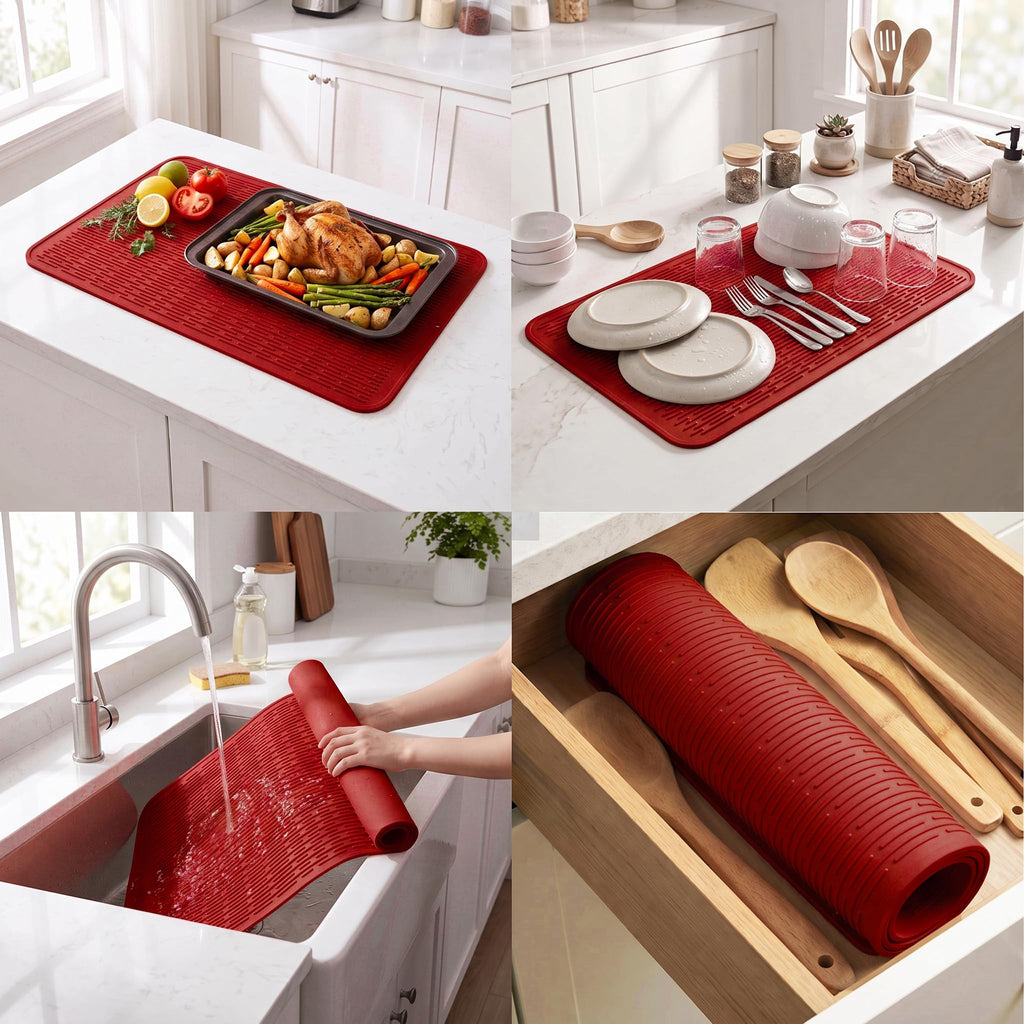 MicoYang Silicone Dish Drying Mat for Multiple Usage,Easy (additional view 3)