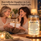 Daughter-in-Law Mason Jar Night Light, Birthday Gifts for daughter-in-law (additional view 6)