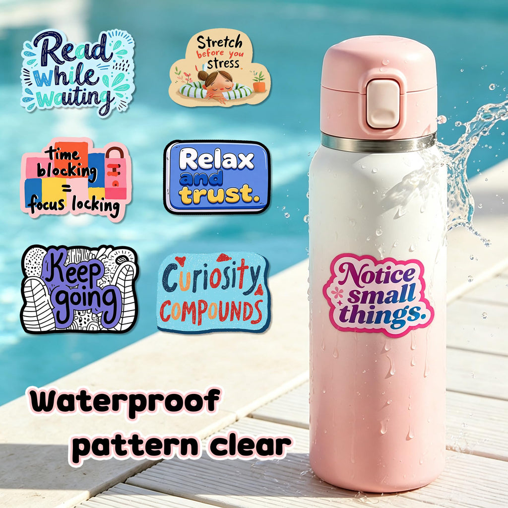 Motivational Stickers,Vinyl Water Bottles Laptop Sticker for Teens Adults (additional view 2)