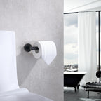 TASTOS Toilet Paper Holder SUS304 Stainless Steel Round - Matte Black / 2 view 4