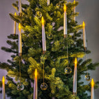 Leejec 10-Pack Christmas Tree Candles, Wand Remote, Crystal Ball Hooks (additional view 1)