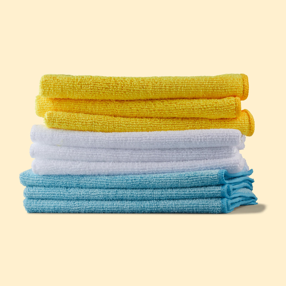 Amazon Basics Microfiber Cleaning Cloths, Highly Absorbent, Scratch-Free, Ultra-Soft, Non-Abrasive, Reusable and