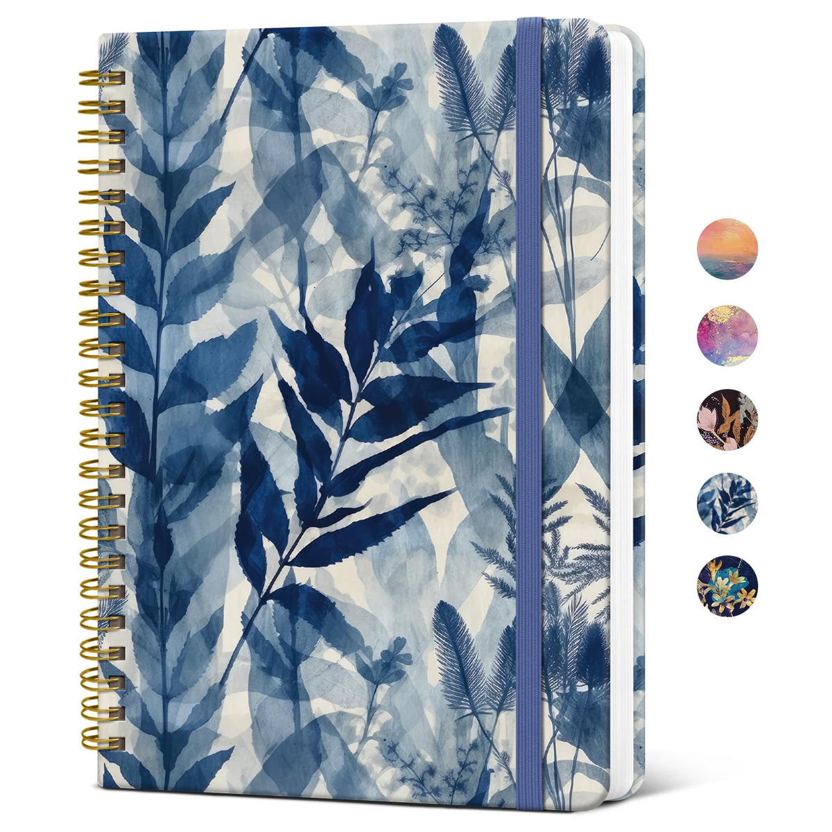 ZOTIA Lined Spiral Notebook for Work Hardcover Spiral Journal College Ruled