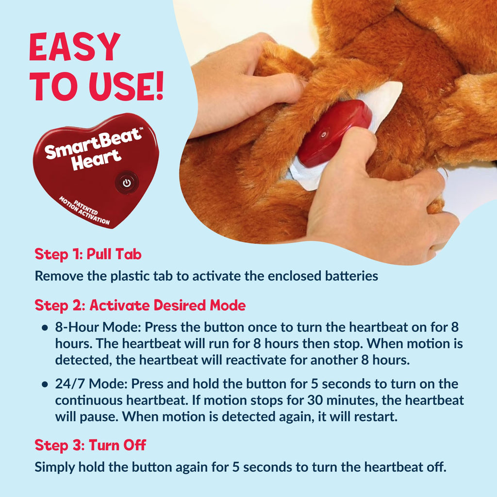Snuggle Puppie Snuggle Puppy Heartbeat Toy, Calming Comfort, Medium Breeds - – Gray