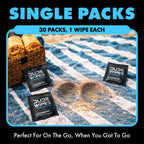DUDE Wipes On-The-Go Unscented Adult Flushable Travel Wipes, – 60 Count (DW-30-2) (Pack of 2)