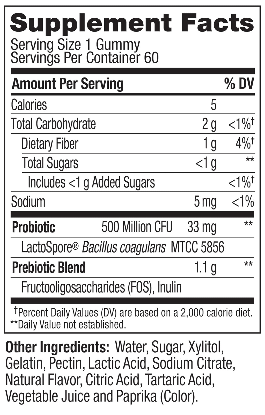 OLLY Probiotic + Prebiotic Gummy - 60 Count (Pack of 1) view 7