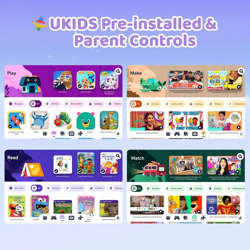 Kids Tablet,Android 16 Tablet for Kids 10 inch with Case,24GB RAM 64GB ROM - Purple view 4