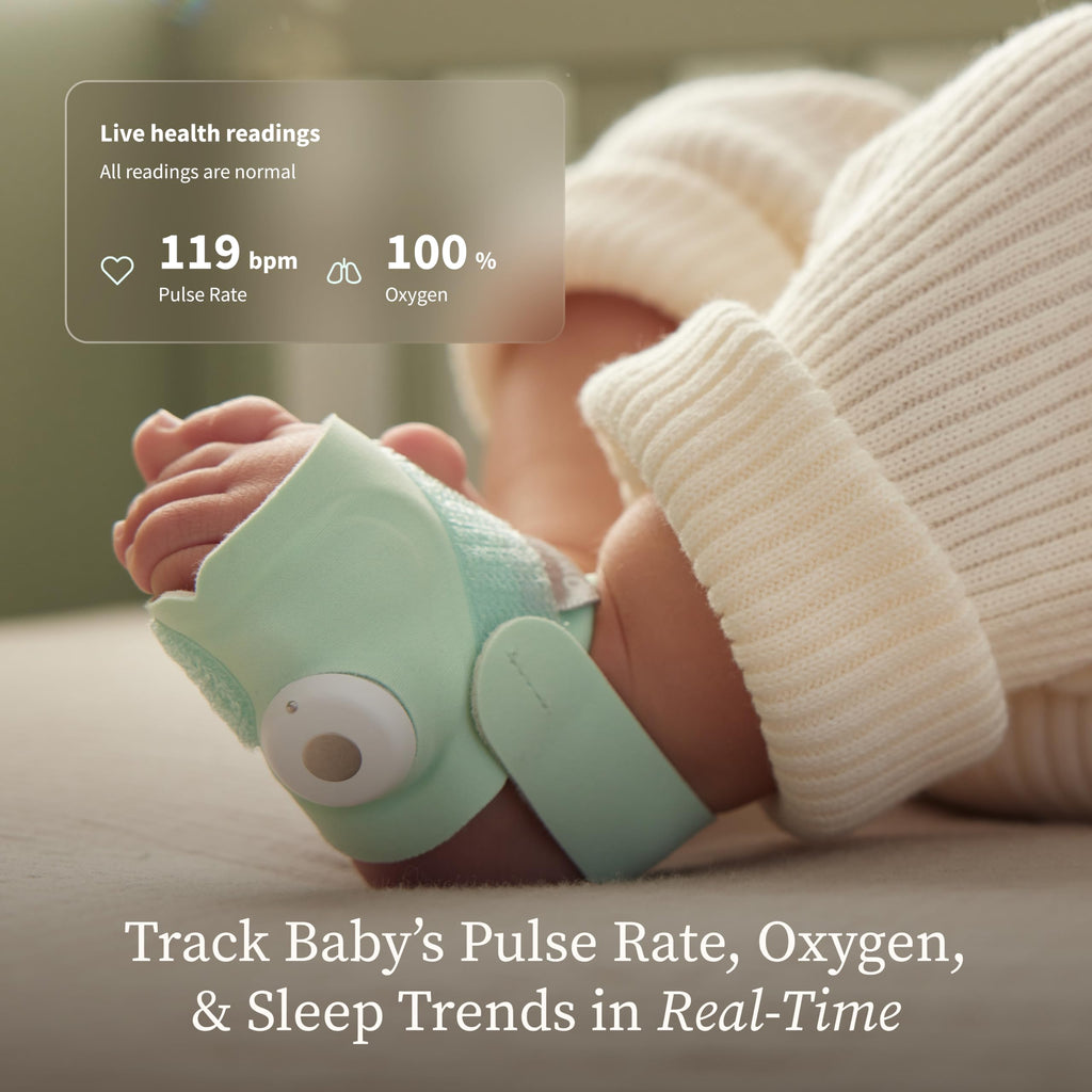 Owlet Dream Duo 3 Smart Baby Monitor System, Dream Sock + 2K HD Camera