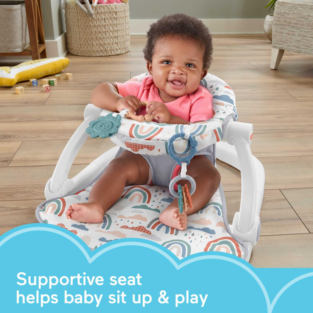 Fisher-PriceSit-Me-Up Floor Seat, Rainbow Showers (HBM78)
