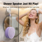 INSMY C12 IP67 Waterproof Shower Bluetooth Speakers,Portable Small Speaker - Purple view 4