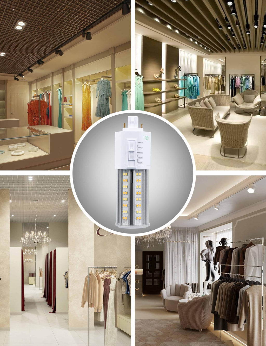 IDO LED G24q 4-Pin Light Bulb, 14W 1850Lumens, Type A+B (additional view 8)
