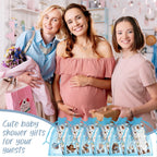 EYNDYN 145 Pieces Baby Shower Favors Ballpoint Pens and Keychains Gifts Bulk Retractable Pens Gender Reveal Cards Souvenirs - 36 / Cowboy view 6