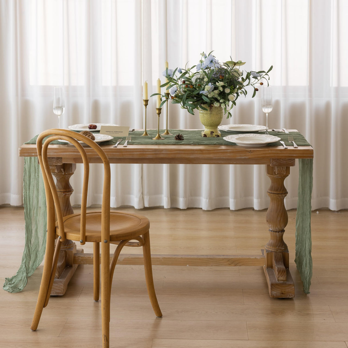 Cheesecloth Table Runner