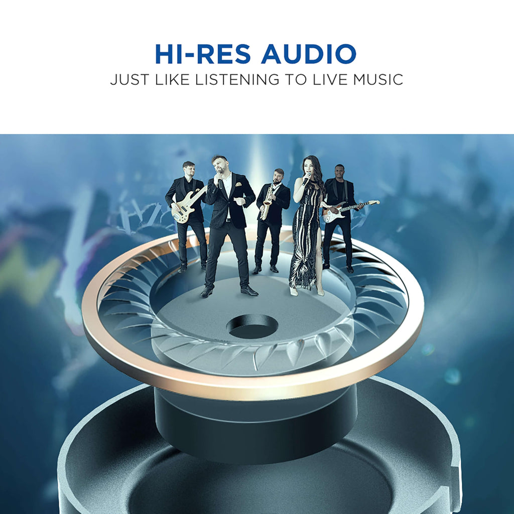 1MORE Triple Driver in-Ear Earphones Hi-Res Headphones with High Resolution, Bass Driven Sound, MEMS Mic, in-Line