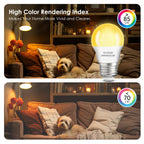 LOXYEE A15 LED Light Bulb 2 Pack, Dimmable 5W 2700K Table Lamp Bulb (BXD-001)
