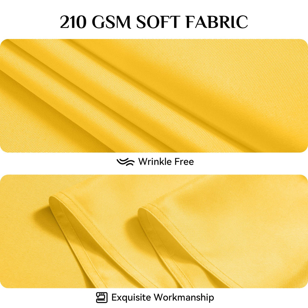Softalker Rectangle Tablecloth - Yellow / 54" x 54" (Square) view 4
