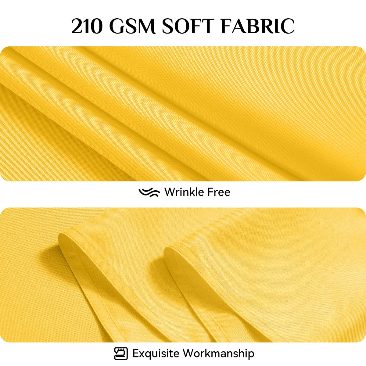 Softalker Rectangle Tablecloth - Yellow / 54" x 54" (Square) view 4