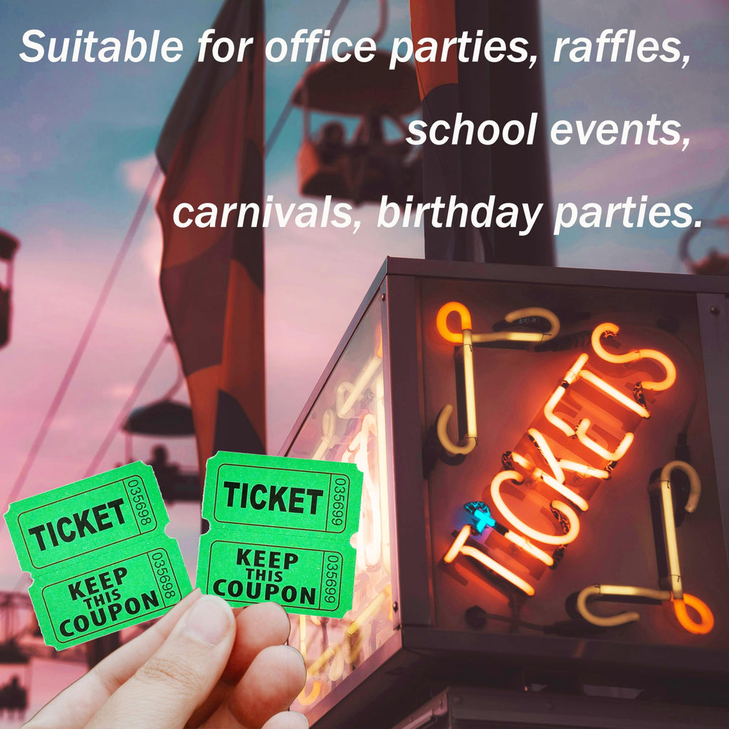 Homrelaxy Pairs Double Raffle Tickets, 50/50 Raffle Tickets Roll